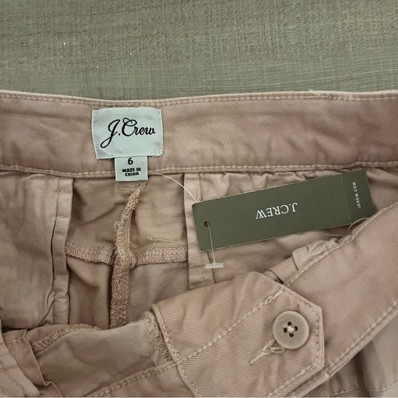 NWT J.Crew Women's Limited-edition D-ring Patchwork Shorts in Warm Clay Size 6 - Picture 6 of 7